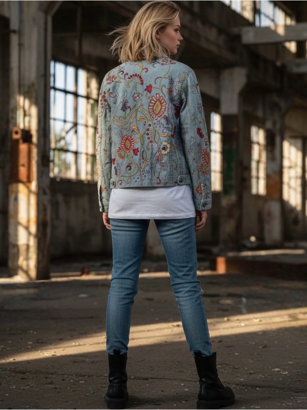 Chicos Embroidered Jacket
